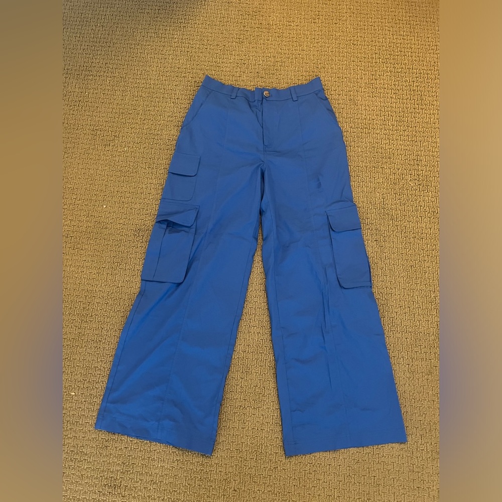 Beginning Boutique Blue Cargo Pants